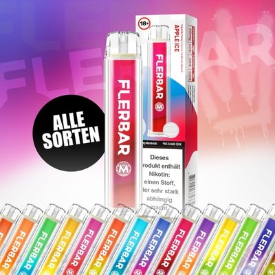Flerbar M E-Shisha mit 20mg Nikotin Einweg E Zigarette Vape E Shisha