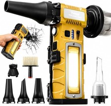 Cordless Compressed Air Duster 300000RPM 8000mAh Rechargeable 7-in-1 Cleaner
