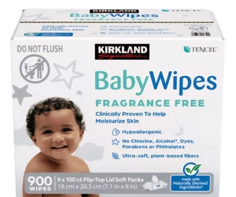 Kirkland Signature Baby Wipes Fragrance Free, 900-count
Opens in a new window or tab