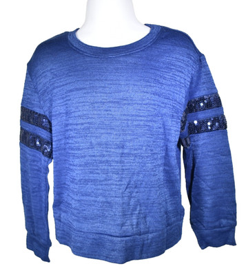 Girl's Arizona Jean Co. Blue Sequin Long Sleeve Shirt Size XXS (4-5) NWOT