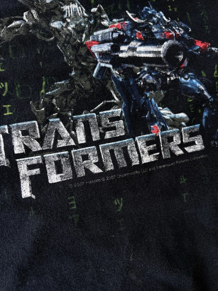 Camiseta Promocional Película Transformers Y2K 2007 De Colección Optimus Prime Megatron Talla XL Foto 3 de 4
