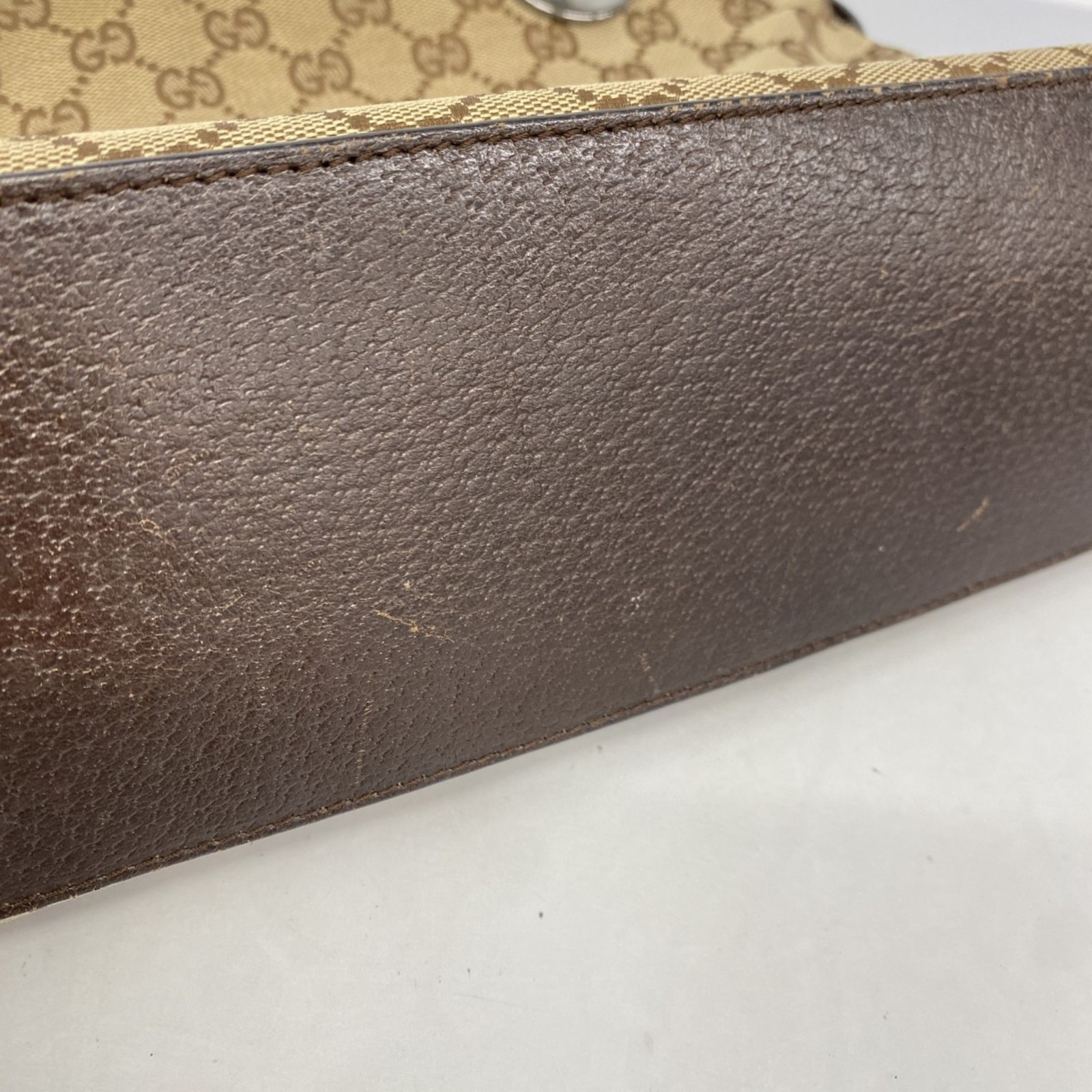 Gucci GG Canvas Tote Bag 120837 Brown Women's GZl1fccy thumbnail 14