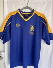 Vintage Kelme Brunswick Soccer Association Jersey - Size Medium Blue Yellow