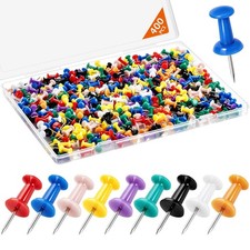 400 Pcs Push Pins Tacks, Thumb Tacks for Wall, Colorful 400 pack,