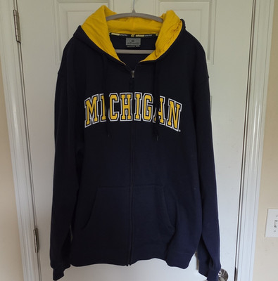 Colosseum Athletics Michigan Wolverines Sweatshirt Hoodie XXL Navy Yellow