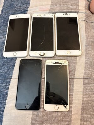 Lot 5 Iphone 6plus. 2 =6 S Plus. 6s. 6s Pink For Parts