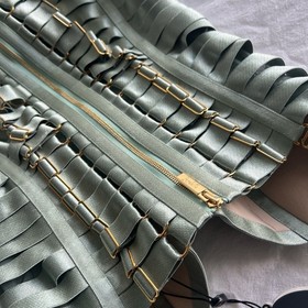 Bordelle Essentials Angela Adjustable Dress In Sage Size SS BNWT