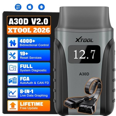 USED XTOOL Anyscan A30D OBD2 Diagnosegerät mit OBD2-Verlängerungskabel