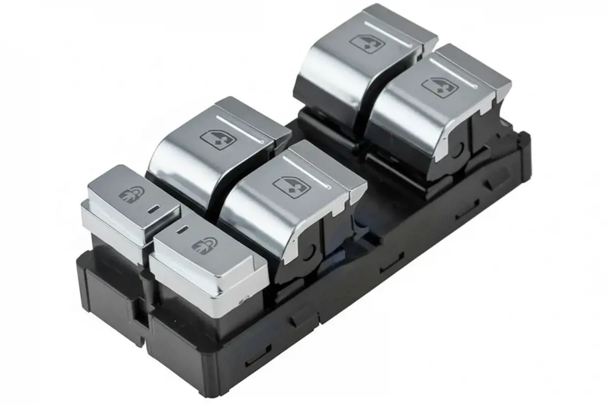 Window lift switch Left Front chrome/black EWS-AU-070 NTY for AUDI A7 Sportback