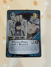 Naruto CCG, Wanted Poster with a Reward, 299, 1st Edition, VLP, Wave, Foil