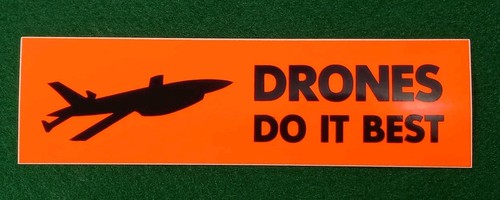 Vintage DRONES DO IT BEST ● US Airforce Sticker - Picture 1 of 2