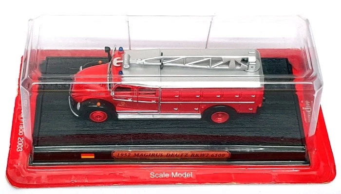 Camión de bomberos Del Prado escala 1/72 FEN64 - 1952 Magirus Deutz RKW7 6500 - rojo Foto 4 de 4
