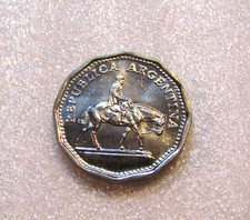 1962 Argentina 10 Pesos Au Coin