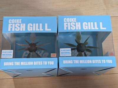 HIDEUP COIKE FISH GILL L Soft Lure #128 #242 2 Colors Set NEW Bass Fishing Japan