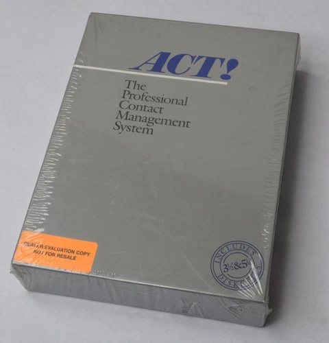ACT! 1989 Contact Software Int Pro Management System Software EVAL COPY - SEALED