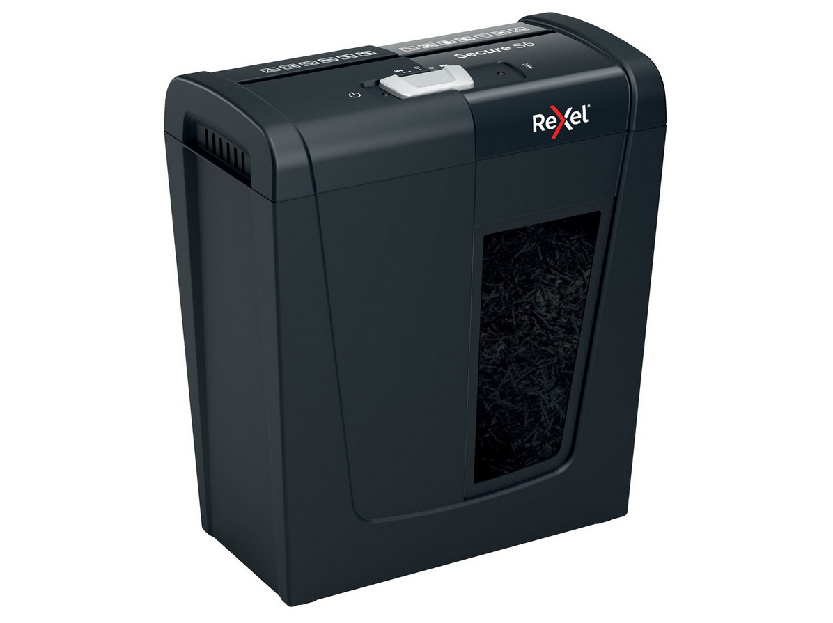Rexel Schwarz Aktenvernichter, Secure S5 - Aktenvernichter (Streifenschnitt) - Bild 2
