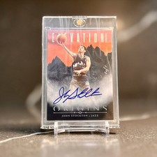 JOHN STOCKTON 2024-25 ORIGINS ELEVATION BLACK AUTO 1/1 Panini One Of One UT Jazz