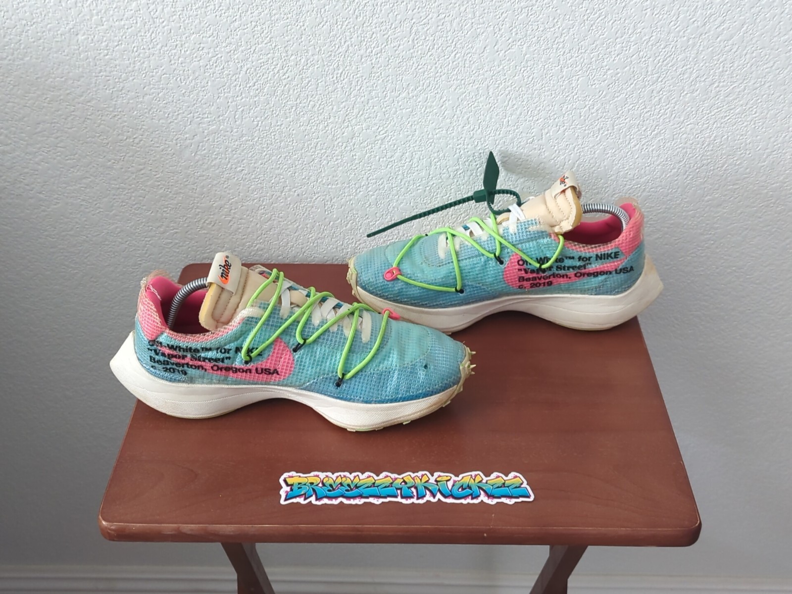 OFF WHITE X NIKE Taglia 11.5 Nike Off White x Vapor Street blu polarizzato con