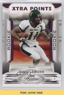 2009 Playoff Prestige Xtra Points Purple 12/50 Ramses Barden Rookie RC READ 0o9