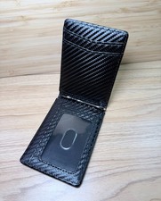 Carbon Fiber Men's Black Card Holder Ultra Slim Minimalist Wallet