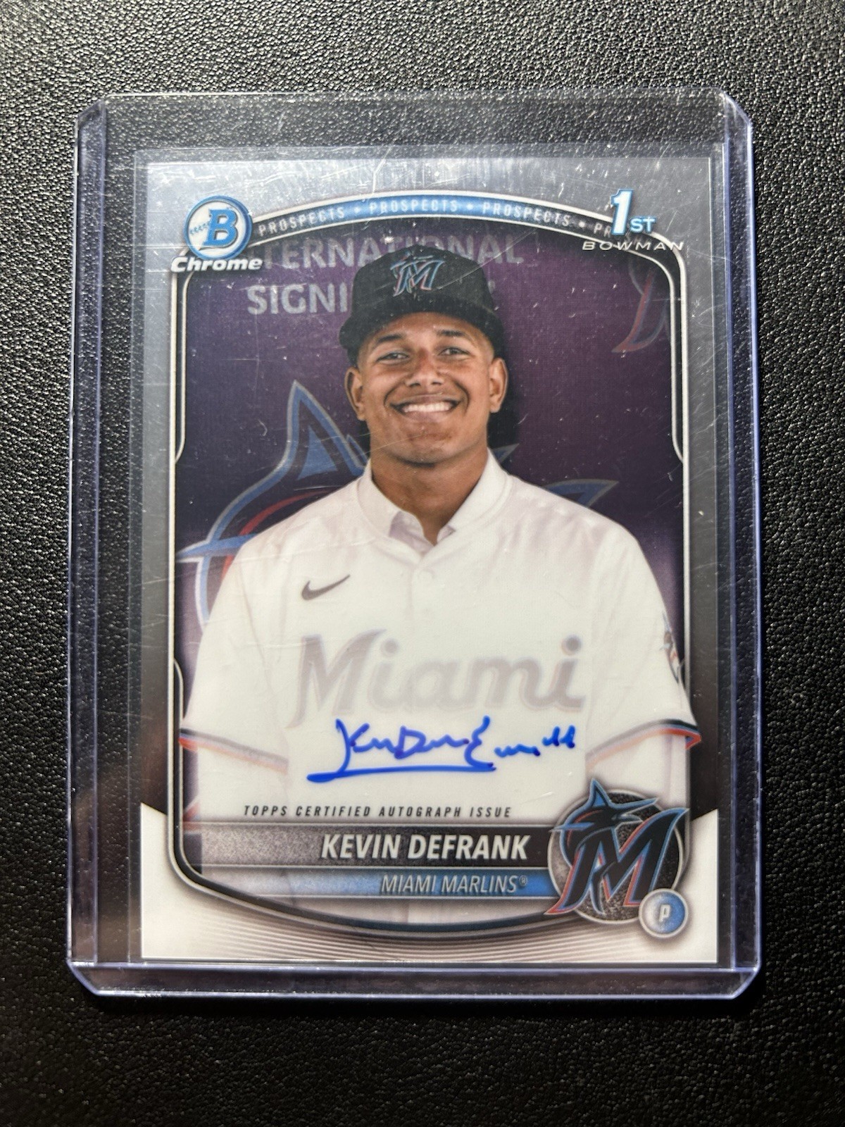 2025 Bowman Chrome Prospect 1st Auto Kevin Defrank CPA-KD