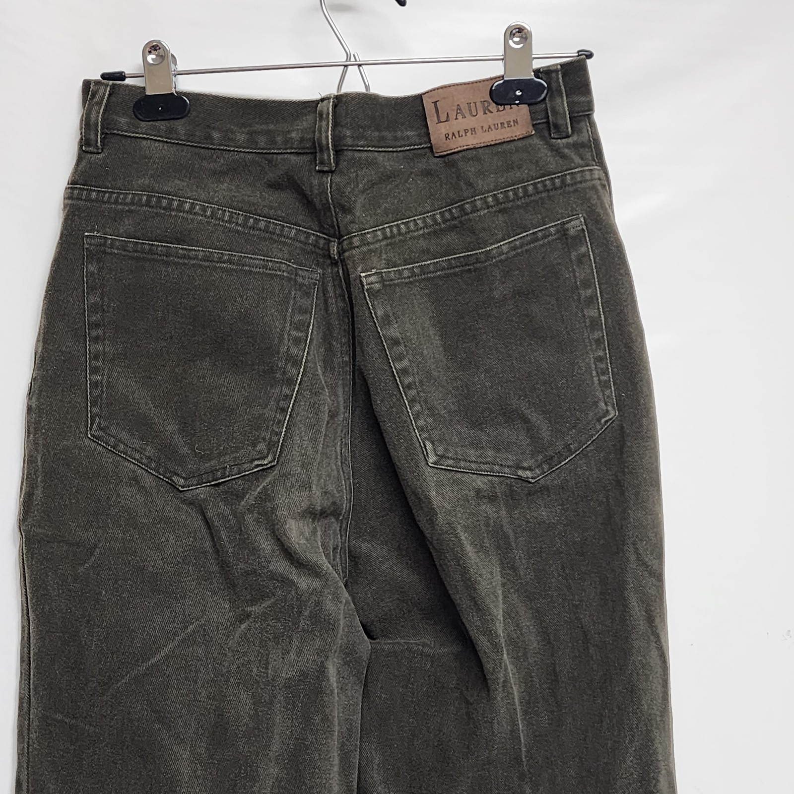 Polo Jeans Co Ralph Lauren Womens Pants 8 Army Green Cargo Retro Classic Grunge thumbnail 9