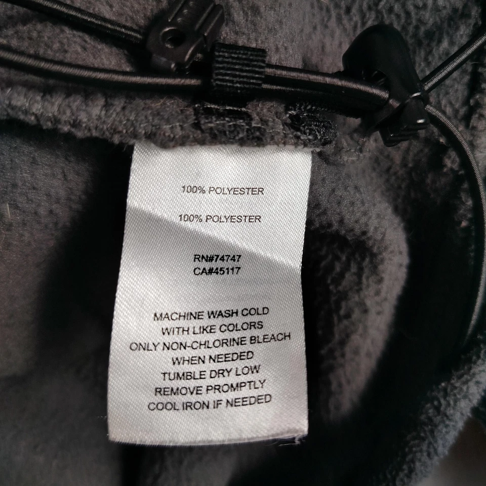 Bass Pro Shops Jacket Mens Large Gray Full Zip Fleece Outdoors Fishing Logo - Image 3 of 4