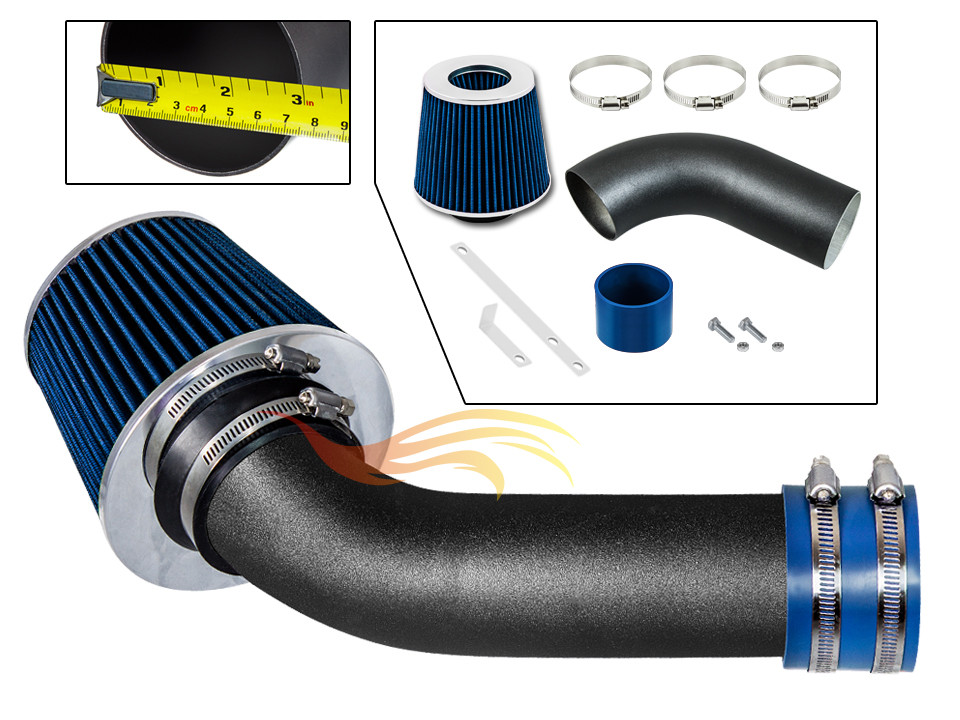 BCP RW BLUE For 03-04 Saturn Ion 2.2 DOHC EcoTec Air Intake Induction Kit+Filter