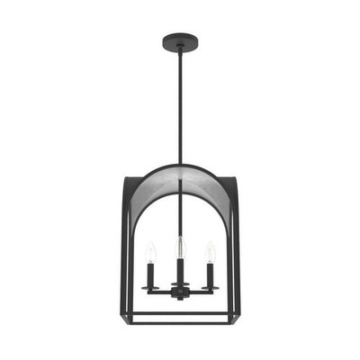 Hunter Dukestown 15 Pendant  4 Light 15'' Wide LED Taper Candle Black