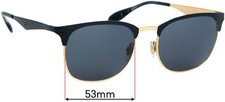 SFx Replacement Sunglass Lenses fits Ray-Ban RB3538 - 53mm Wide