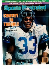 Tony Dorsett Autographed Sports Illustrated Cover from August 12,1985