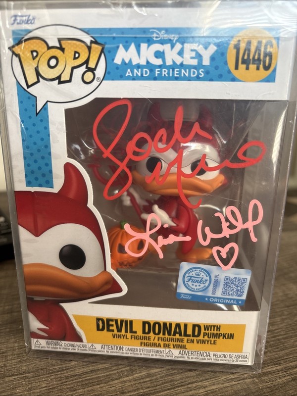 Funko Pop! Mickey & Friends Autographed SWAU Certified Authentication Protector