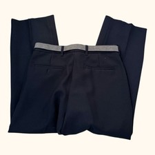 Levi  s Action Slacks Men  s Polyester Pants Blue Belted Size 32 80  s Vintage Flaw