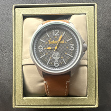 Timberland TBL.15925JYS/02 Men's Quartz 44mm Silver Case Brown Leather 100m