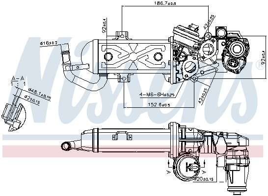 EGR Module Fits Audi A3 Q3 TT Seat Alhambra Altea Ibiza Skoda VW NISSENS 98178 - Image 17