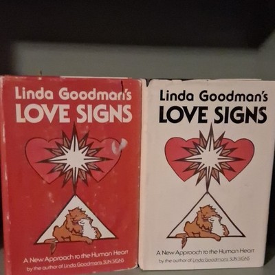 Linda Goodman s Love Signs (1978, Hardcover) w/ Dust Jacket - 2 volume set