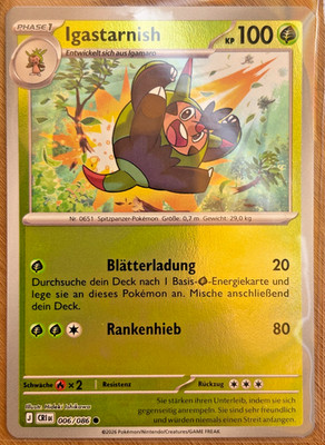 *Pokemon-Einzelkarten - 006/086 Igastarnish Holo- Wachsendes Chaos - NM, deutsch