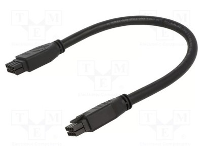 11A weiblich Isolation: PVC 300V L: 0,5m Kabel vergoldet PIN: 8