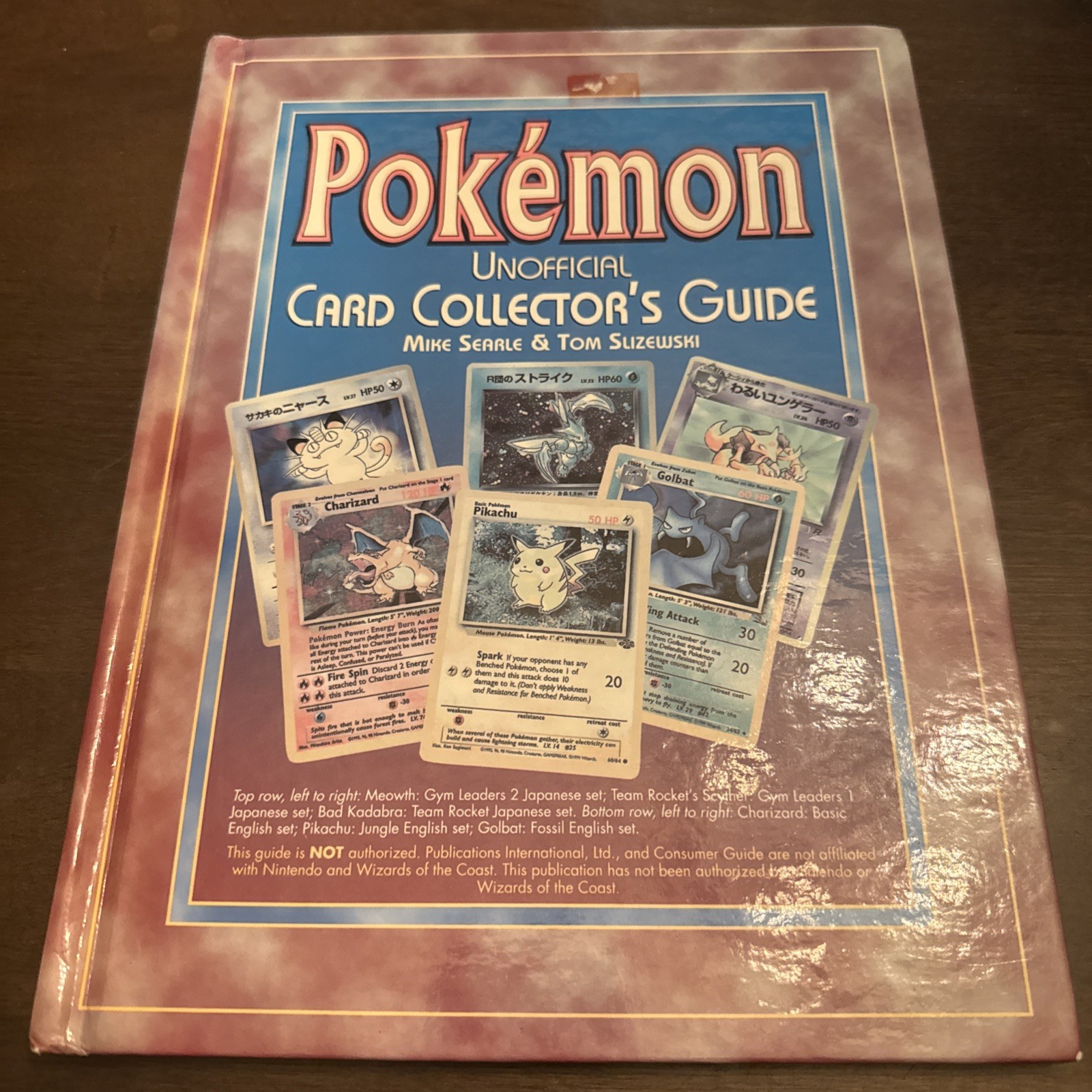 Vintage 2000 Pokemon Unofficial Card Collector's Guide Hardcover Book