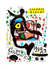 EXPOSICION “CARTONS, 1965" JOAN MIRO'S LITHOGRAPHY PUBLISHED 1980 (6R-20)