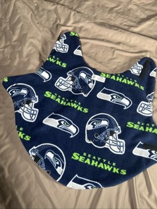 Seattle Seahawks Dog Blanket Coat warm Winter Small/Medium EUC