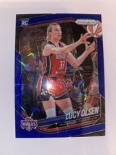 2025 Panini Prizm WNBA Lucy Olsen #104 Blue Velocity Mystics Rookie RC