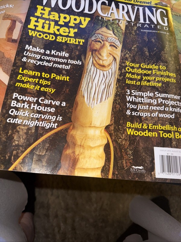 Woodcarving Illustrated Summer 2014 Happy Hiker Wood Spirit