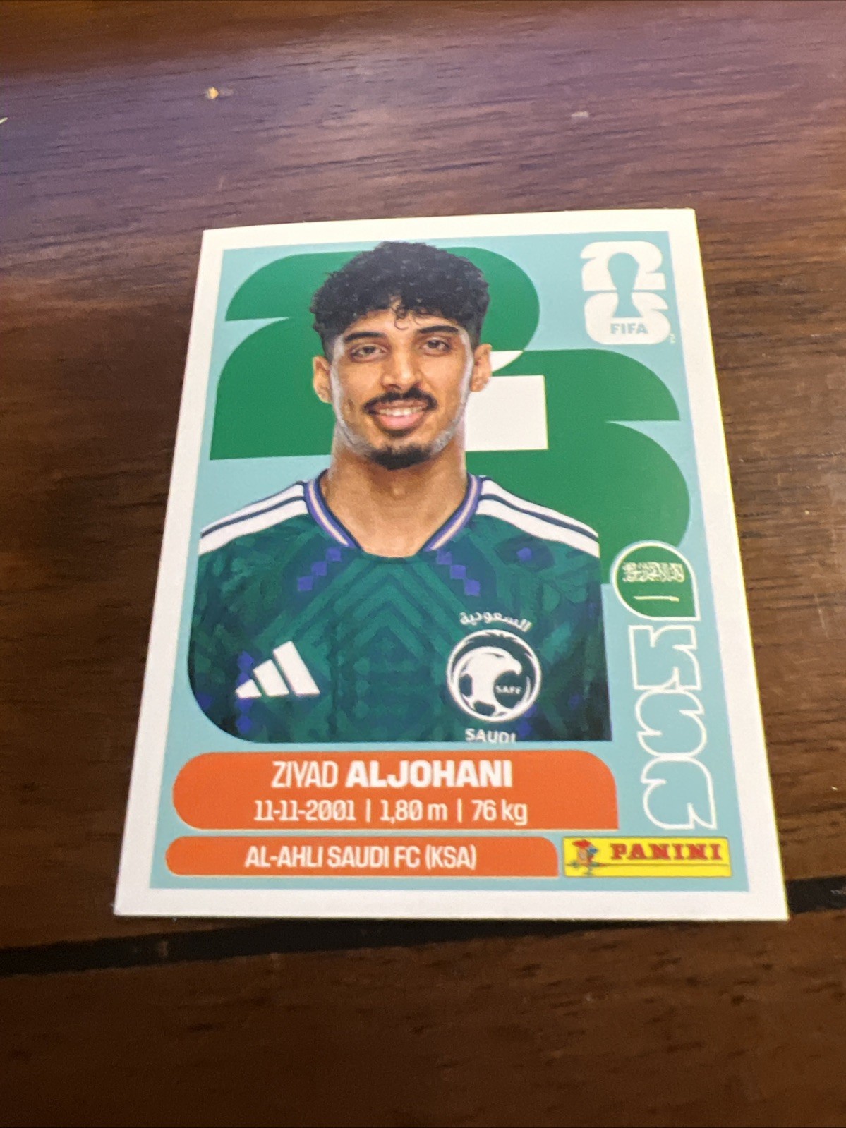Panini World Cup 2026 Ziyad Aljohani KSA 10