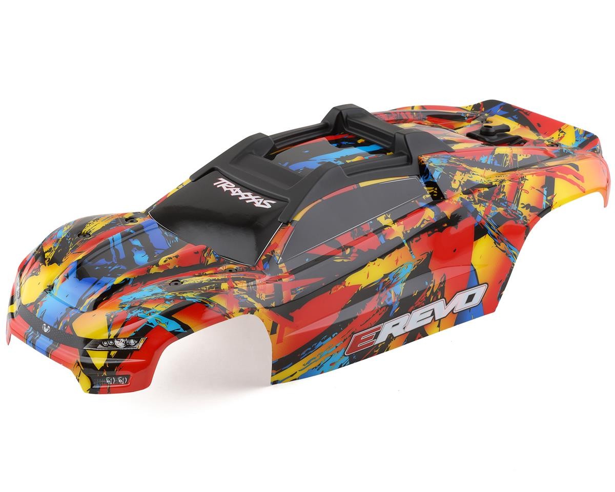 Traxxas E-Revo VXL 2.0 Pre-Painted Monster Truck Body (Solar Flare) [TRA8612]