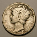 1930 S Mercury Dime 90% Silver VG-F  "Actual Coin Pictured - Not Cleaned"