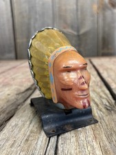 Original Vintage 1950s Blackstone Super Chief Lighted Hood Radiator Ornament Original Vintage 1950s Blackstone Super Chief Lighted Hood Radiator Ornament