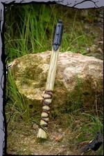 Larp Waffe - Dunkelelf Hiebwaffe Morgenstern Dreschflegel - Griff 60 cm  Epic Ar