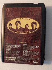 8 track tape The Beatles "Love Songs" Capitol 1977