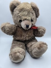 GUND Plush Teddy Bear Small 6-14 in Vintage 1980 9087 Red Ribbon